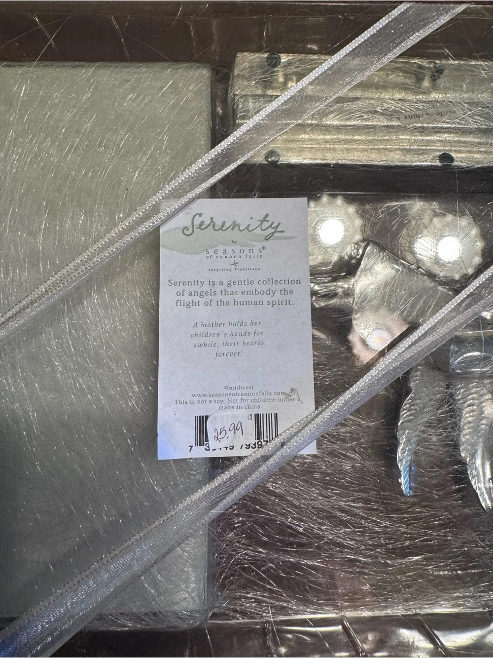 Serenity Silver Angel Decorative Picture Frame